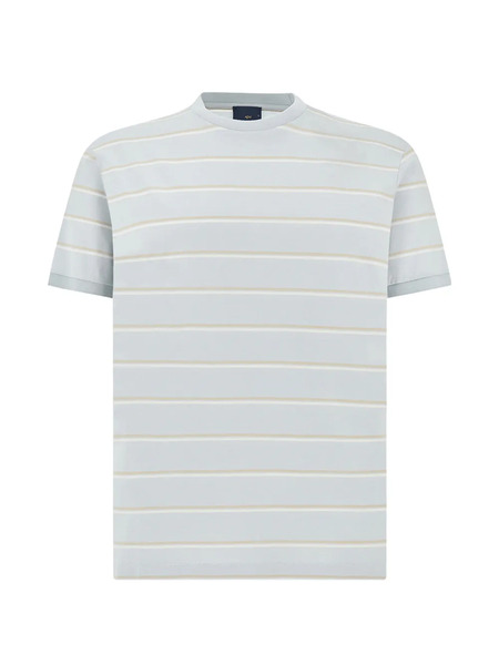  Paul & Shark Stripe Pattern T-shirt - Blue 