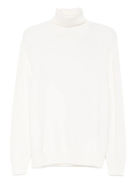  Paul & Shark Turtleneck Wool Sweater - White 