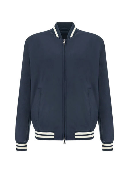  Paul & Shark Typhoon Zip Fastening Bomber Jacket - Blue 