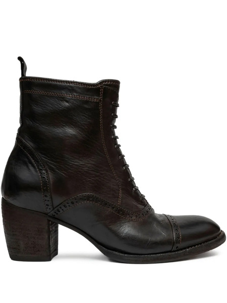  Paul Silence 65mm Lace-up Brogue Boots - Brown 