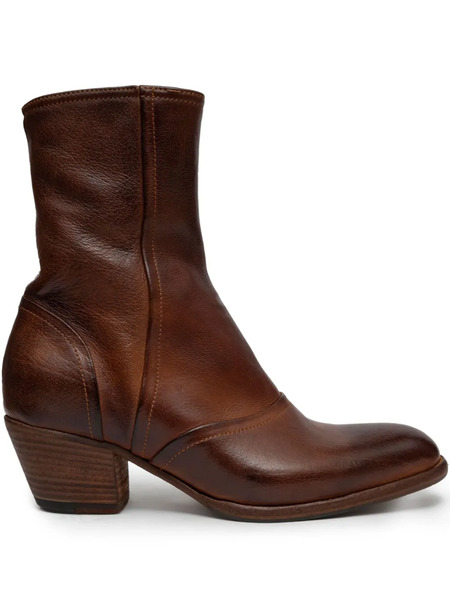  Paul Silence 55mm Leather Zip-fastening Boots - Brown 