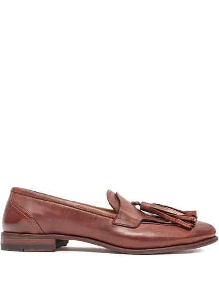  Paul Silence Tassel Leather Loafers - Brown 