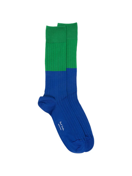  Paul Smith Candles Ribbed Socks - Blue 