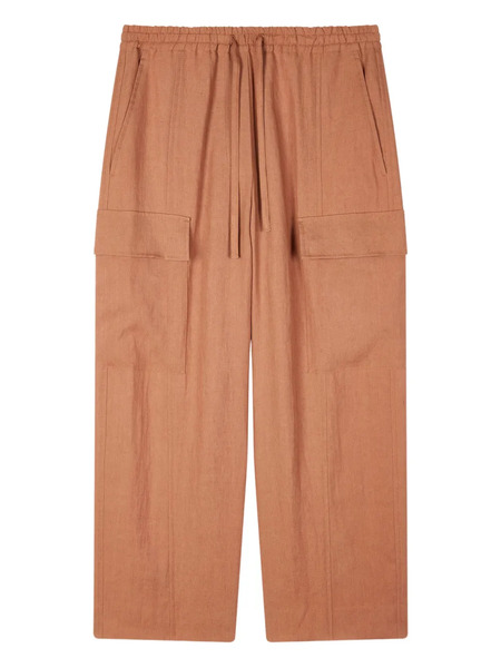  Paul Smith Cargo-pocket Linen Trousers - Brown 