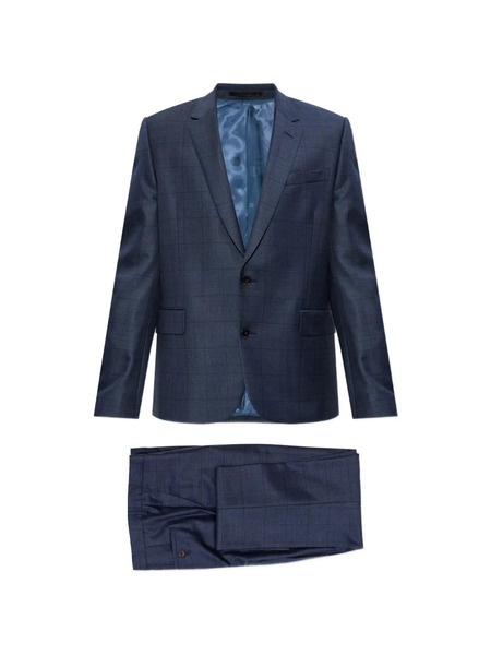  Paul Smith Check-pattern Suit - Blue 
