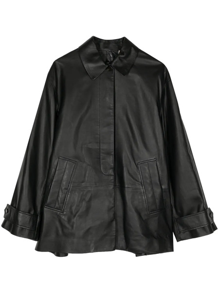  Paul Smith Classic-collar Leather Jacket - Black 