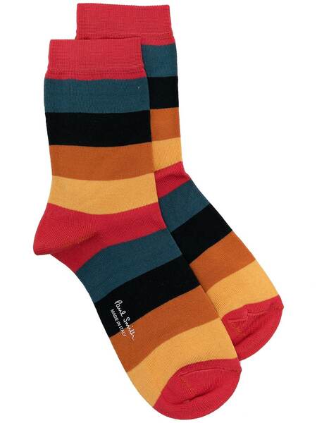  Paul Smith Colour-block Striped Socks - Multicolour 