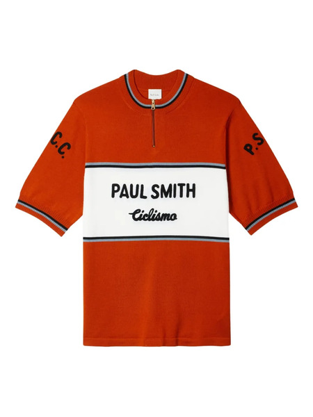  Paul Smith Cycling-stripe Wool Sweater - Orange 