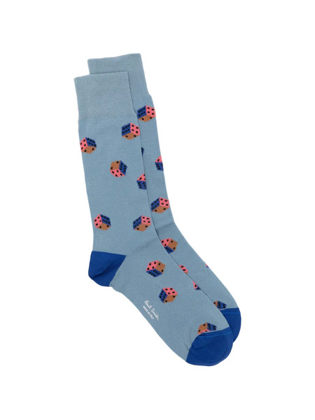  Paul Smith Dice-pattern Socks - Blue 