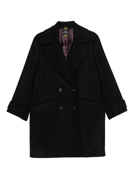  Paul Smith Double-breasted Pocket Coat - Black 