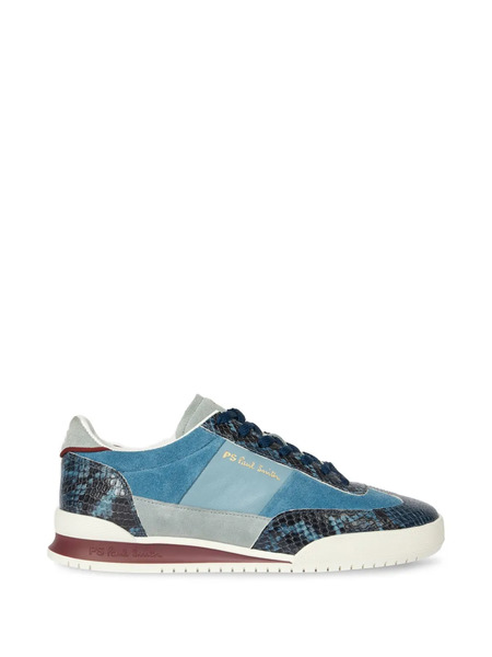  Paul Smith Dover Snake-pattern Panelled Sneakers - Blue 