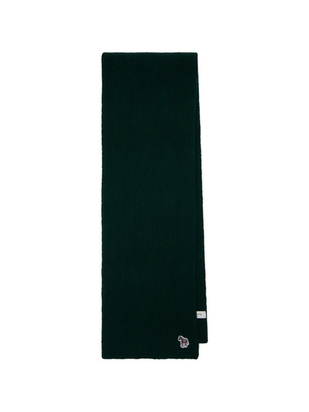  Paul Smith Embroidered Wool Scarf - Green 