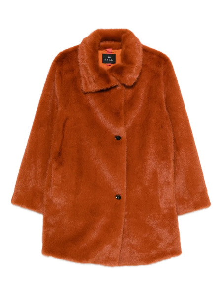  Paul Smith Faux-fur Coat - Orange 
