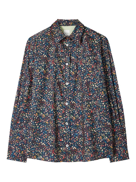  Paul Smith Floral Buttoned Shirt - Blue 