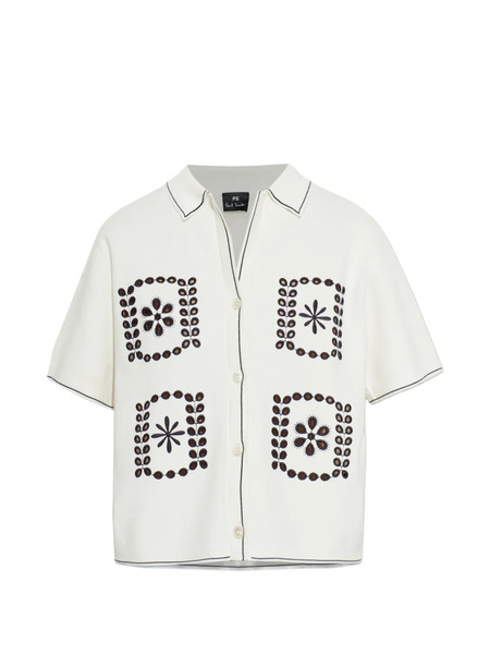  Paul Smith Floral-embroidery Shirt - White 