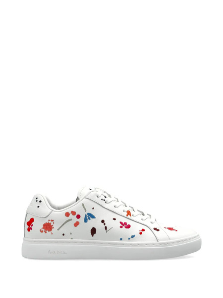  Paul Smith Floral Leather Sneakers - White 