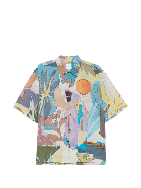  Paul Smith Floral Print Shirt - Blue 