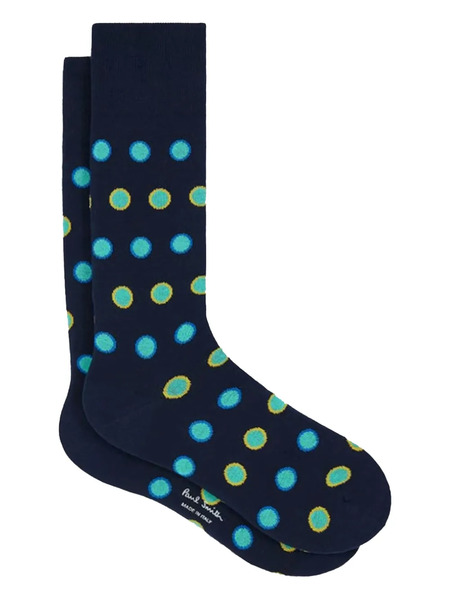  Paul Smith Joris Dots Patterned Socks - Blue 