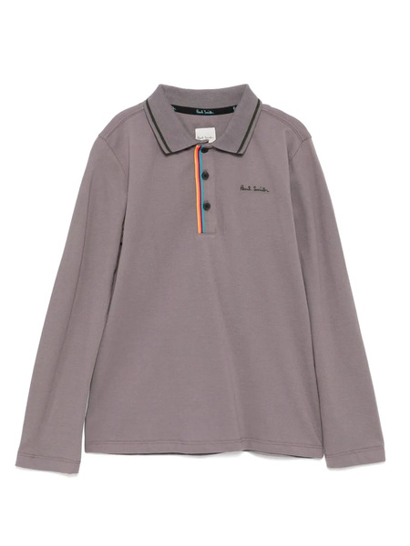  Paul Smith Junior Logo-embroidered Polo Shirt - Purple 