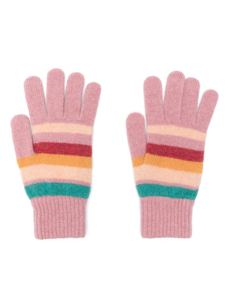  Paul Smith Knit Swirl Gloves - Pink 