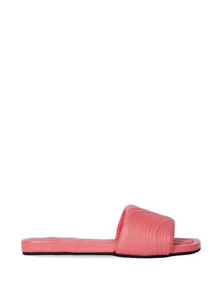  Paul Smith Laurel Swirl Quilted Flat Sandals - Pink 
