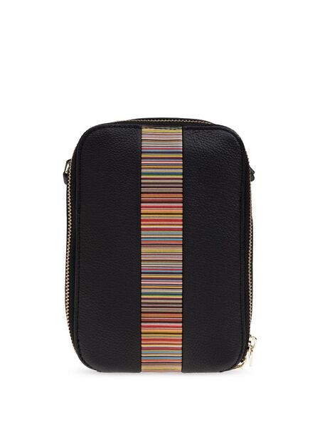  Paul Smith Logo Lettering Messenger Bag - Black 