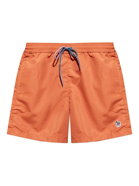 Paul Smith Logo-patch Swim Shorts - Orange 