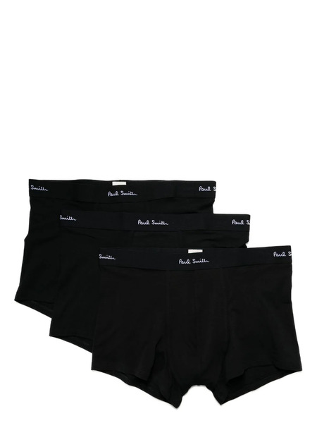  Paul Smith Logo-print Briefs Pack Of Three - Black 