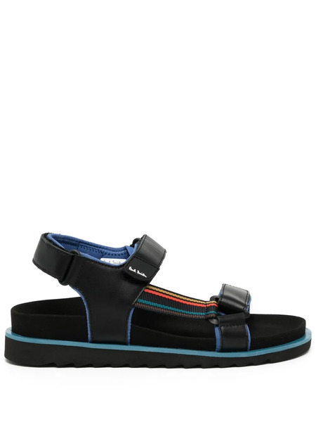  Paul Smith Logo-print Touch-strap Sandals - Black 