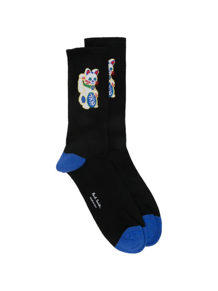  Paul Smith Lucky Cat Socks - Black 