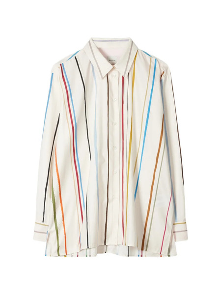  Paul Smith Painted Stripe Shirt - Neutrals 