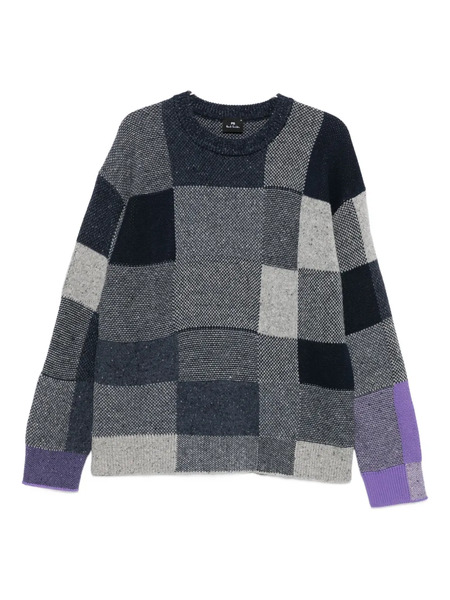  Paul Smith Patchwork-panelled Sweater - Blue 