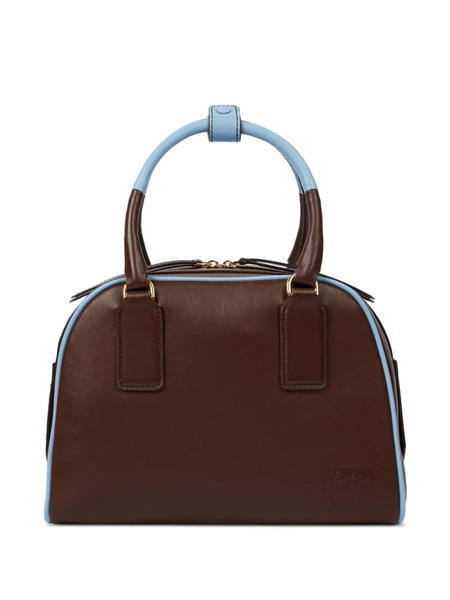  Paul Smith Piped Top Handle Satchel - Brown 