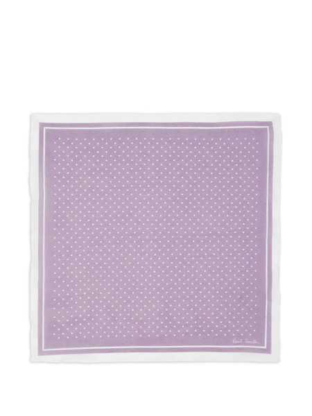  Paul Smith Polka-dot Pocket Square - Purple 