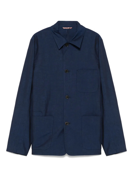  Paul Smith Slub-textured Overshirt - Blue 