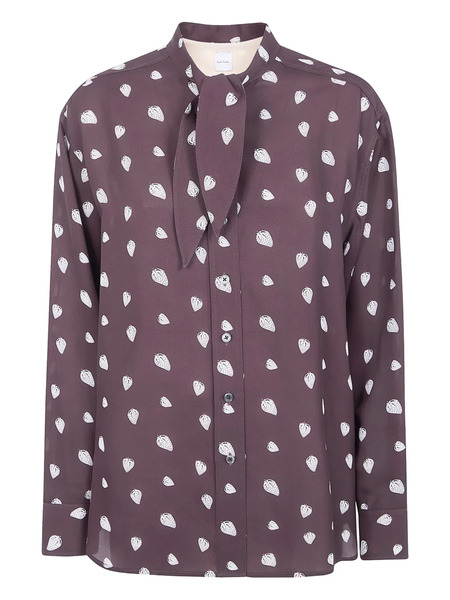  Paul Smith Strawberry-print Tie Shirt - Brown 
