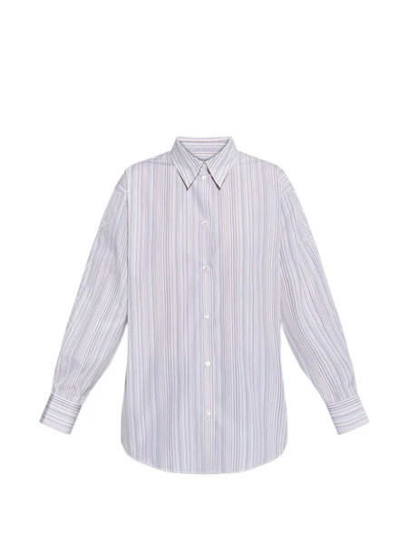  Paul Smith Striped Buttoned Shirt - Blue 
