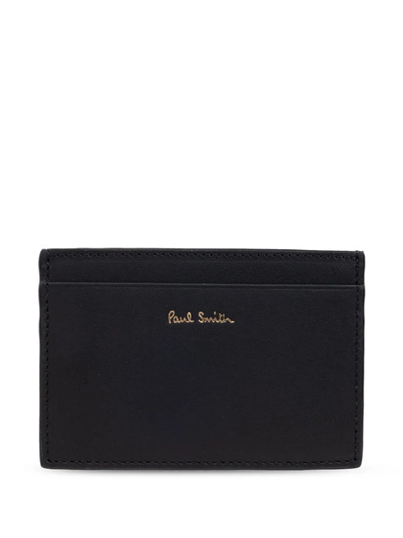  Paul Smith Striped Card Holder - Black 