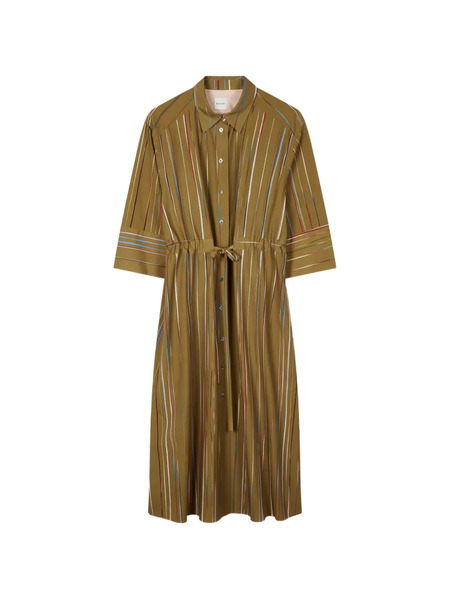 Paul Smith Striped Midi Dress - Green 