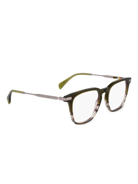  Paul Smith Striped Olive Square Glasses - Green 