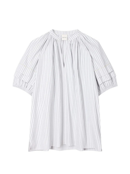  Paul Smith Striped-pattern V-neck Top - White 
