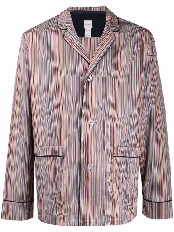  Paul Smith Striped Pyjama Set - Neutrals 