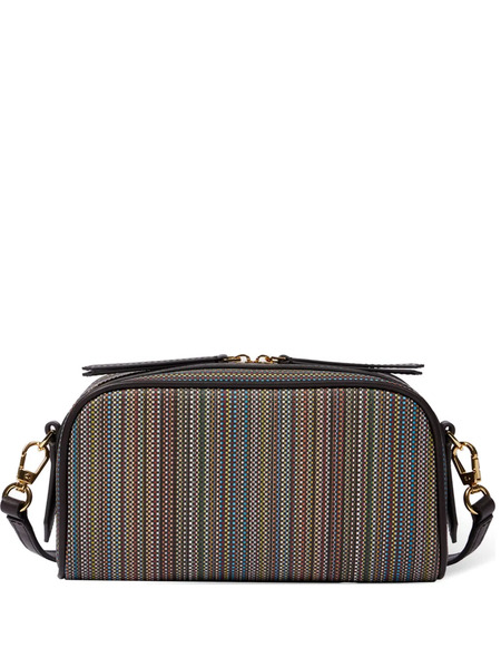 Paul Smith Striped Satchel - Brown 