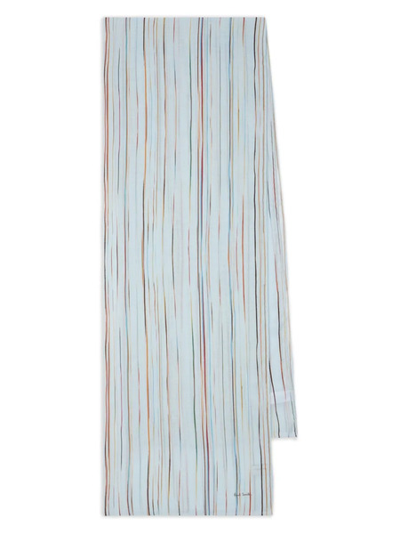  Paul Smith Striped Scarf - Blue 