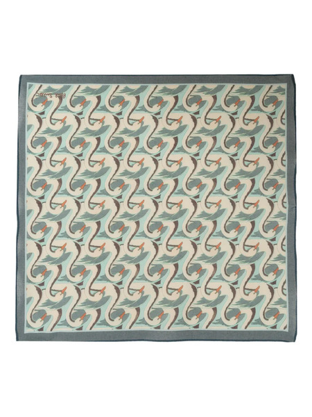 Paul Smith Swan-print Scarf - Neutrals 