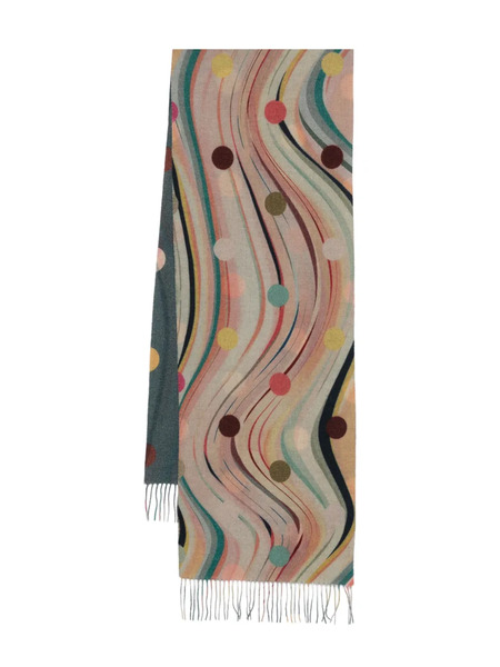  Paul Smith Swirl-dot Scarf - Neutrals 