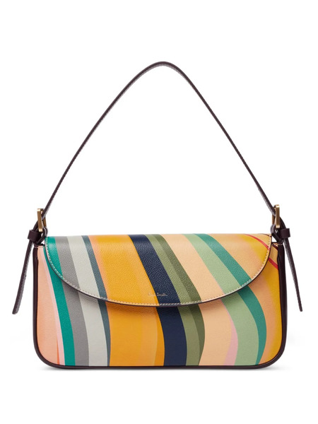  Paul Smith Swirl Leather Shoulder Bag - Brown 