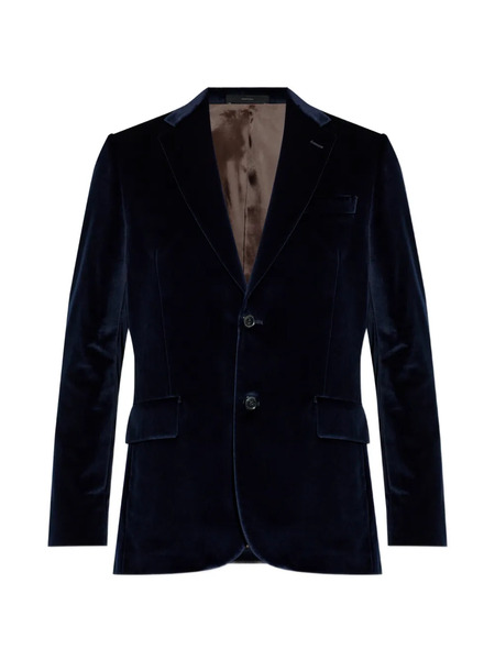  Paul Smith The Brierley Velvet Notched Jacket - Blue 