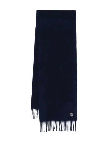  Paul Smith Zebra-embroidered Scarf - Blue 