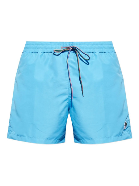  Paul Smith Zebra-logo Swim Shorts - Blue 